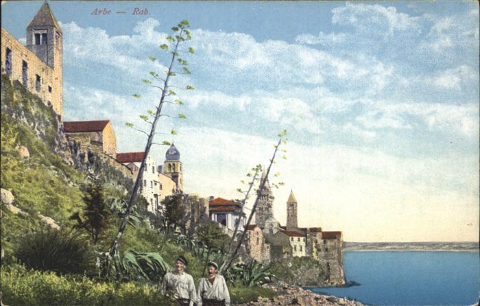 Rab Kroatien Partie an der Kueste