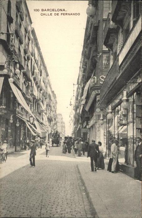 Barcelona Cataluna Calle de Fernando