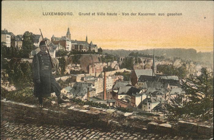 LUXEMBOURG  Luxemburg Grund et Ville haute Hochstadt Blick vo