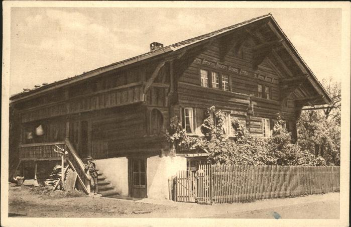 Wilderswyl BE Haus 1603 Serie Schweizer Bauernhaeuser