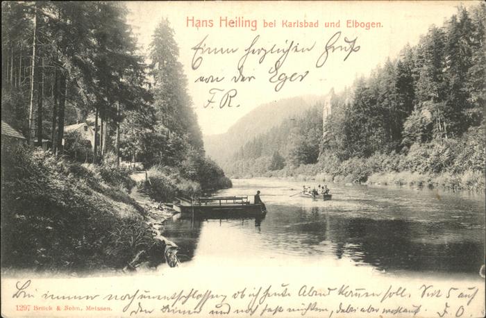 Karlsbad Eger Etablissement Haus Hans Heiling Elbogen