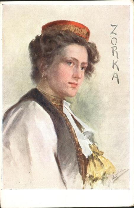 Ragusa Mlada Zorka Mädchen aus Konavlje Serie