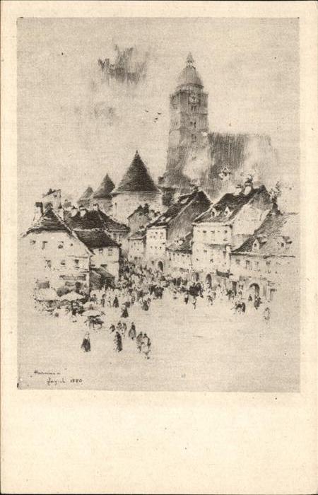 Zagreb Stari Zagreb trg Hauptplatz Harmica Alt