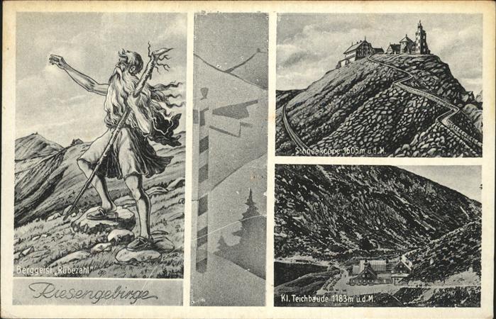 Krummhuebel Riesengebirge Berggeist Rübezahl Schneekoppe Kleine T