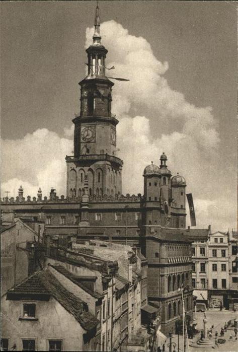 Posen Poznan Rathaus Feldpost