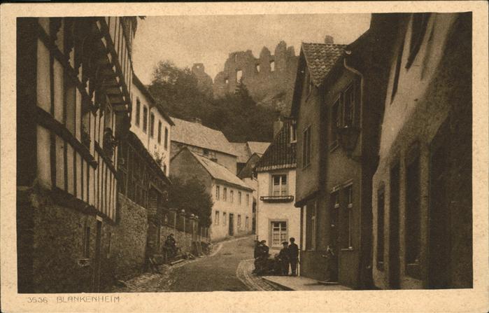 Blankenheim Eifel Blick auf Ruine