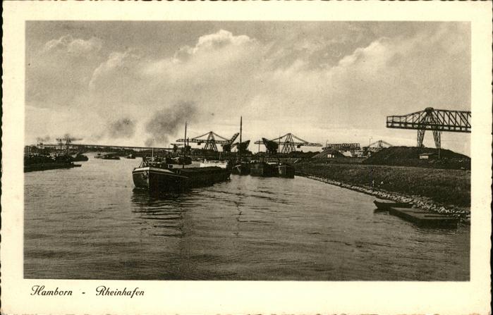Hamborn Rheinhafen Schiff