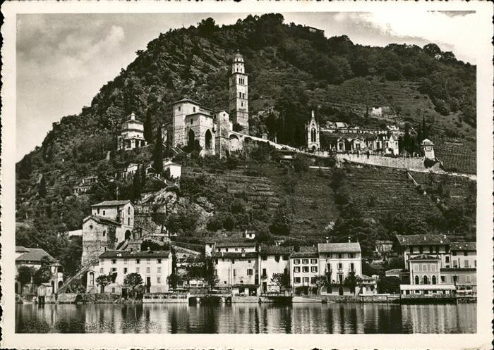 Morcote TI Teilansicht vom See