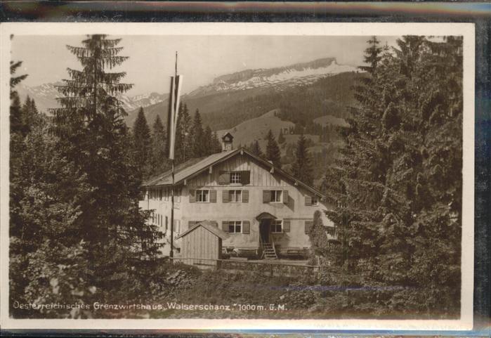 Riezlern Kleinwalsertal Vorarlberg Grenzwirtshaus Walserschanz
