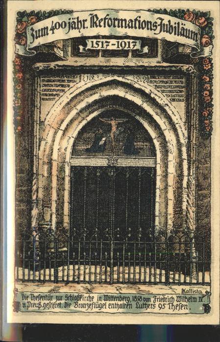 Wittenberg Lutherstadt 400 jähriges Reformations Jubiläum Thes