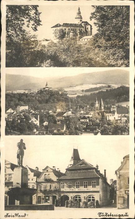 Friedland Boehmen Teilansichten Denkmal Schloss