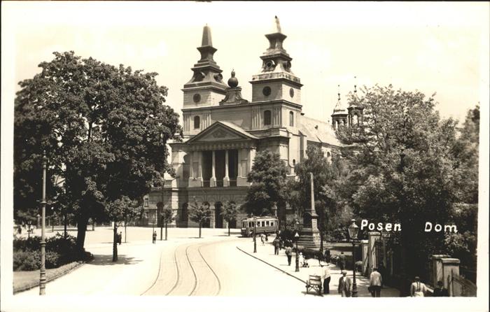 Posen Poznan Dom Strassenbahn