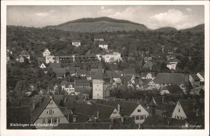 Waiblingen Ortsansicht mit Korber Kopf