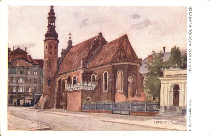 Bydgoszcz Pommern Kosciol Klarysek Kirche Künstlerkarte I