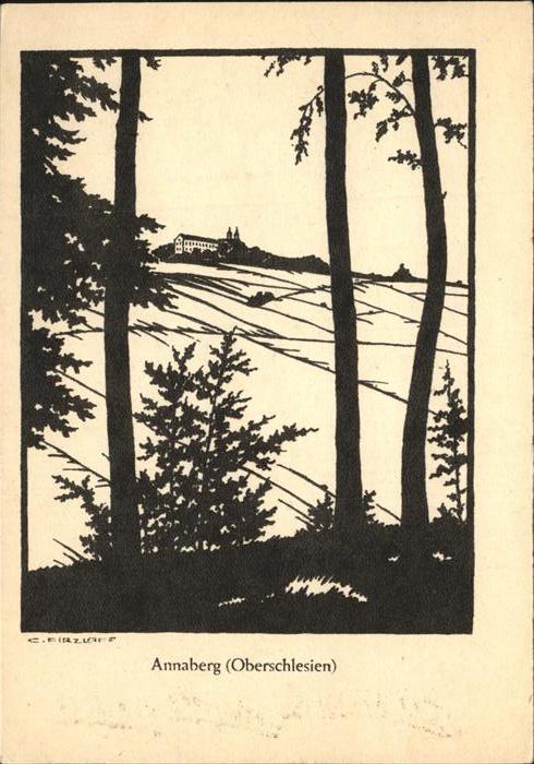 Gora Swietej Anny Linolschnitt K. Firzlaff