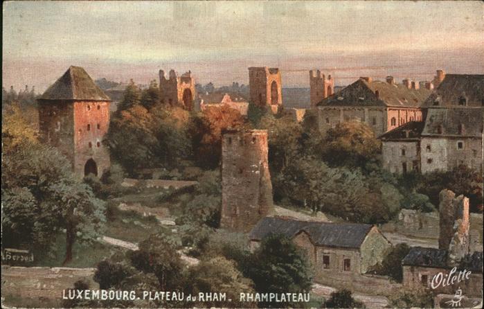Verlag Tucks Oilette Nr. 737 Luxembourg Rhamplateau