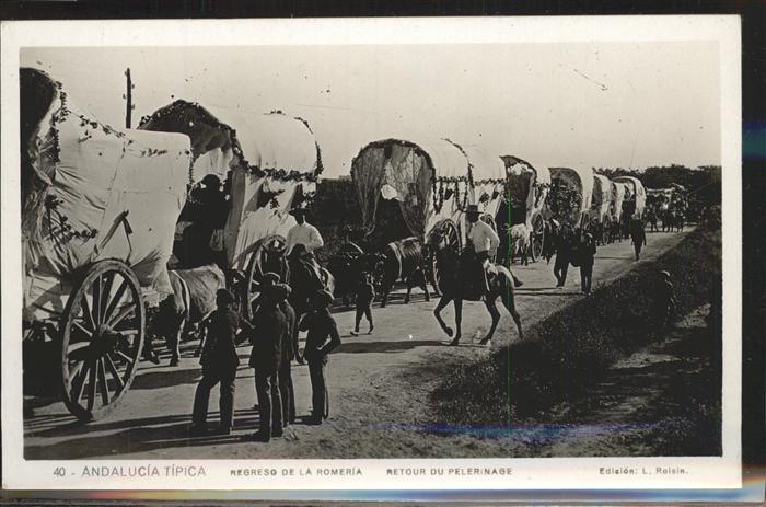 Pferdekutschen Spanien Romeria