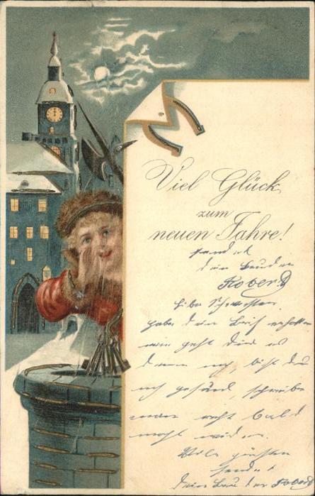 Neujahr Hufeisen Kind Schlüssel