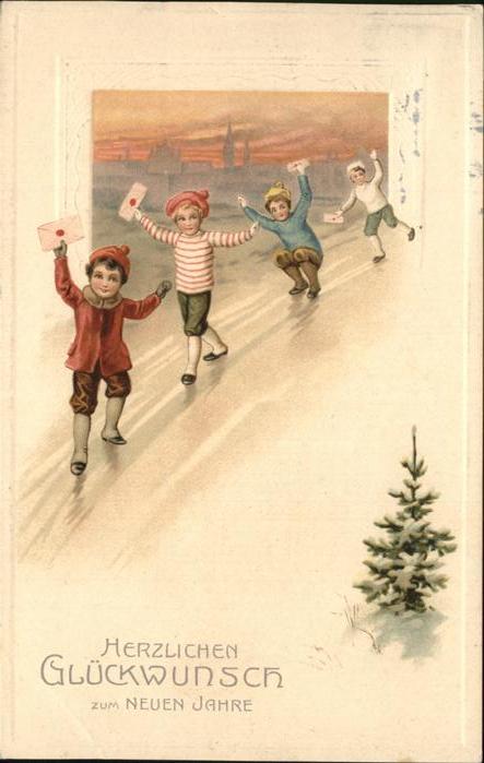 Neujahr Kinder Briefe
