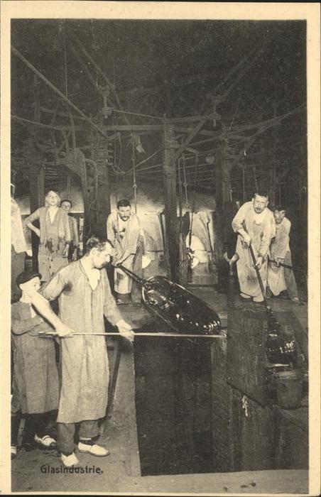 Glashandwerk Belgien Industrie