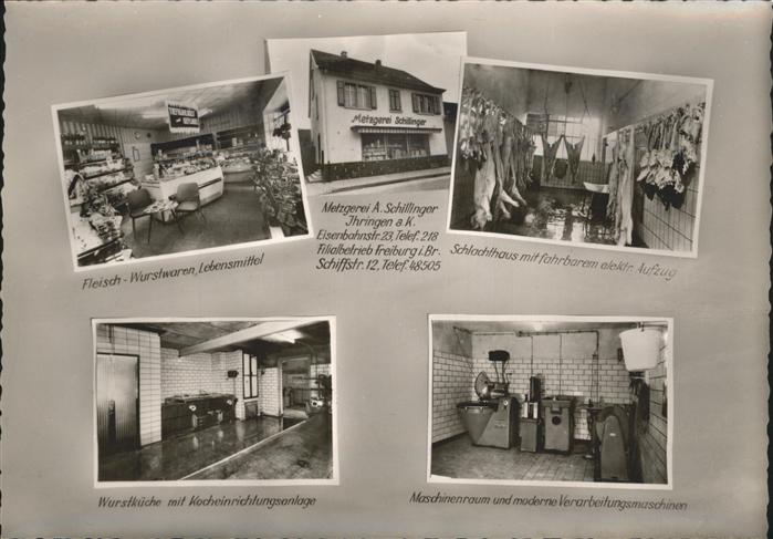Metzgerei Fleischerei Schlachterei A. Schillinger Ihringen Wurstküche Schl