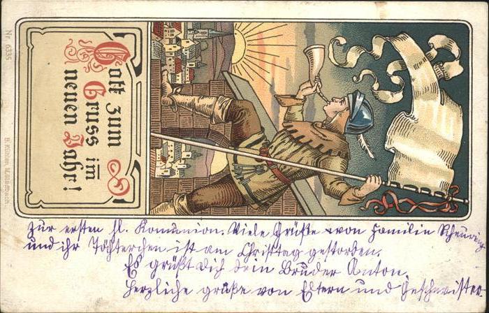 Neujahr B. Kühlen Nr. 6335