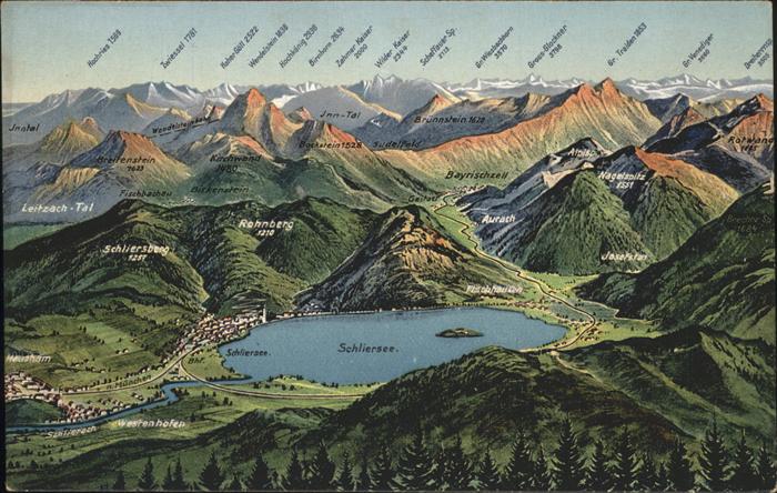 Schliersee Panoramakarte
