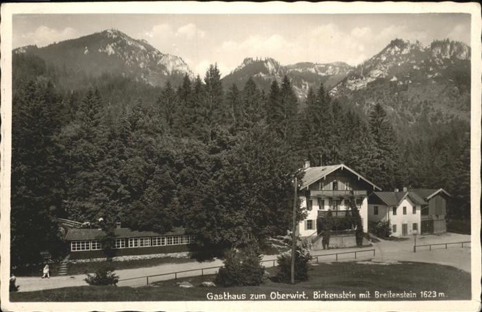 Birkenstein Gasthaus zum Oberwirt mit Breitenstein