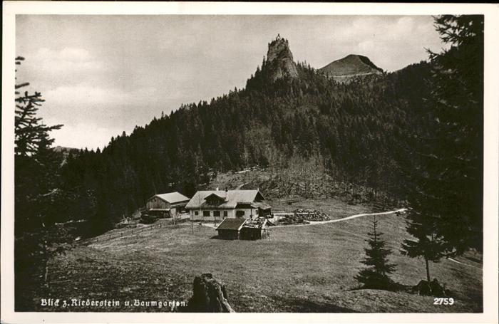 Schliersee Blick auf Riederstein und Baumgarten