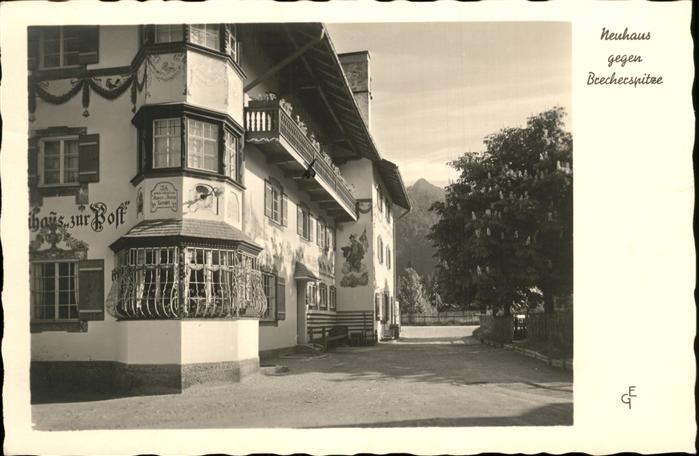 Neuhaus Schliersee Gasthaus zur Post mit Brecherspitze
