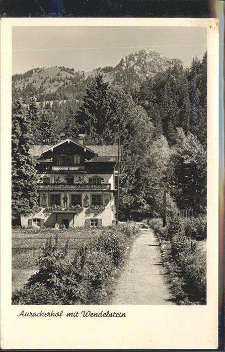 Aurach Miesbach Auracherhof mit Wendelstein