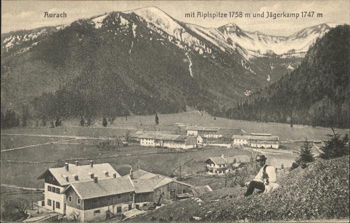 Aurach Miesbach mit Aiplspitze und Jägerkamp