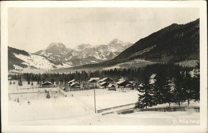 Neuhaus Schliersee Ortsblick mit Alpenpanorama