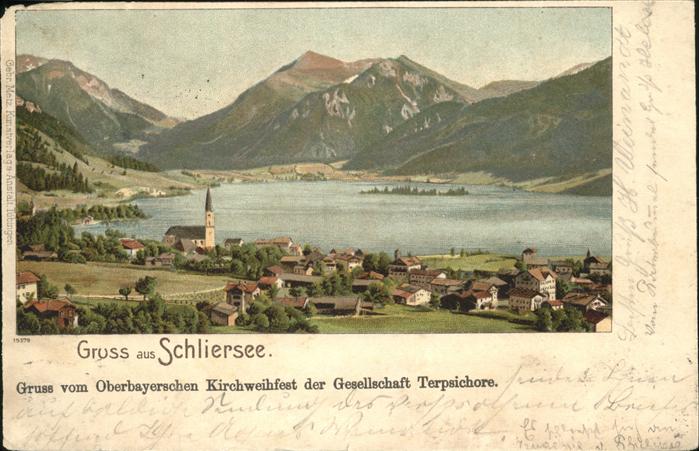 Schliersee Gesamtansicht mit Alpenpanorama