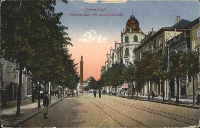 Darmstadt Rheinstrasse Ludwigssaeule