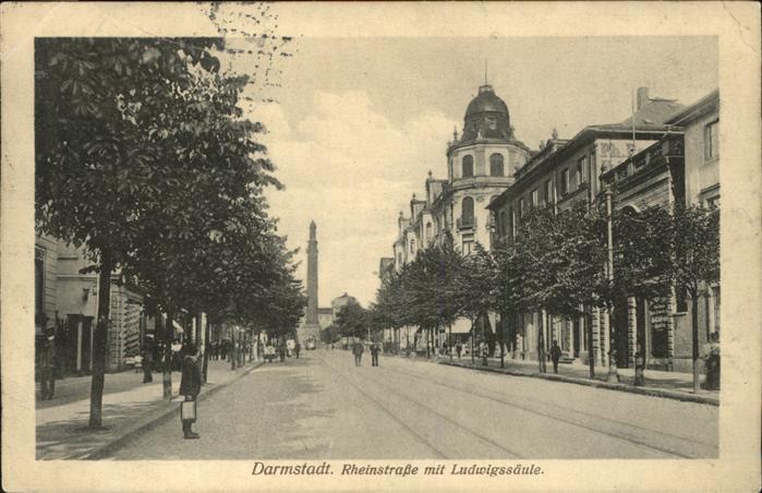 Darmstadt Rheinstraße Ludwigssäule