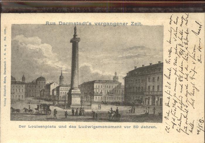 Darmstadt Louisenplatz Ludwigsmonument