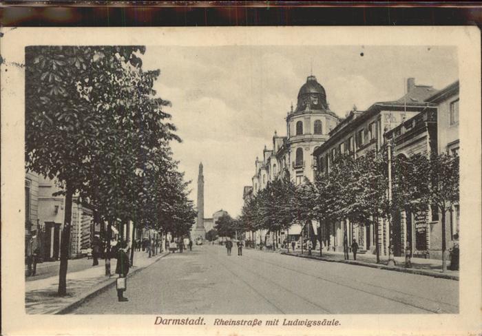 Darmstadt Rheinstraße Ludwigssäule
