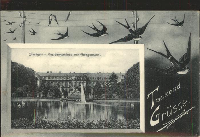 STUTTGART  CITY Residenzschloss Anlagensee