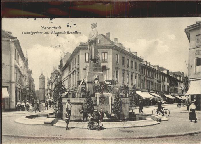 Darmstadt Ludwigsplatz Bismarck-Brunnen
