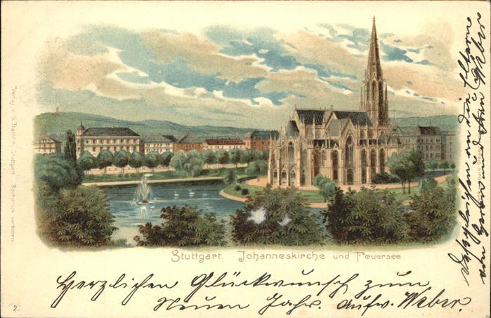 Stuttgart Johanneskirche Feuersee
