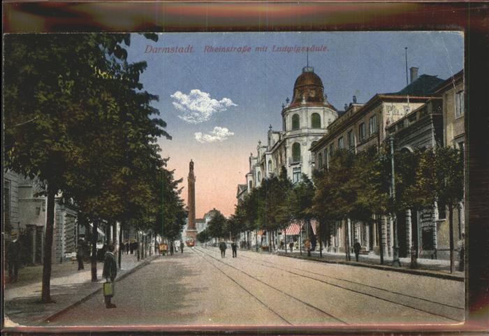 Darmstadt Rheinstrasse Ludwigssäule
