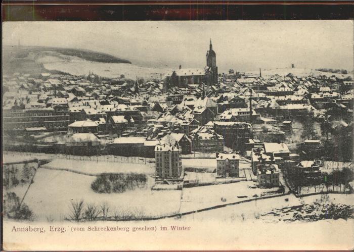 Annaberg-Buchholz Erzgebirge Schreckenberg Winter
