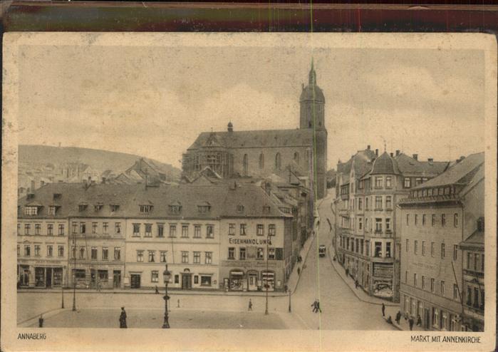 Annaberg-Buchholz Erzgebirge Markt Annenkirche