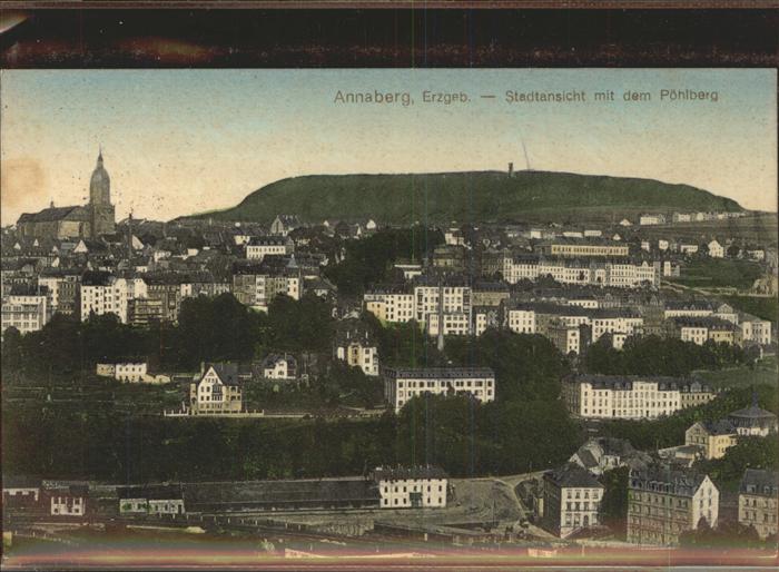 Annaberg-Buchholz Erzgebirge Stadtansicht Pöhlberg