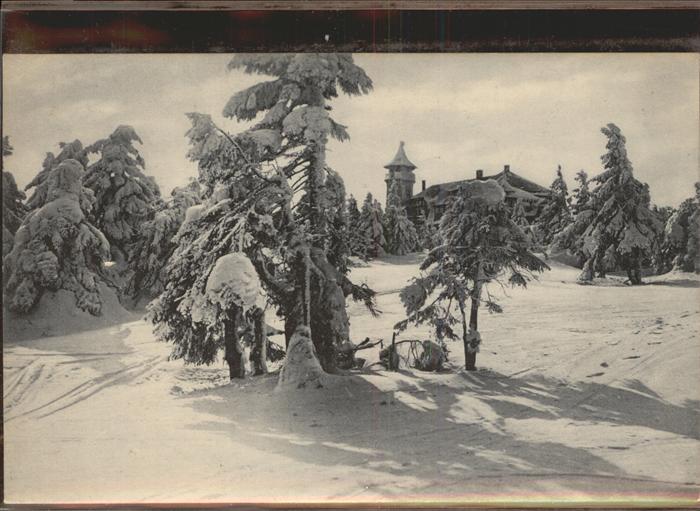 Erzgebirge Region Keilberg Vereiste Bäume