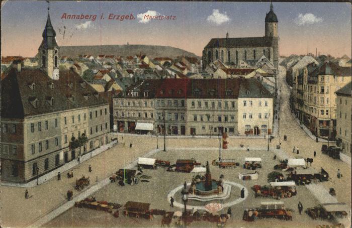 Annaberg-Buchholz Erzgebirge Marktplatz