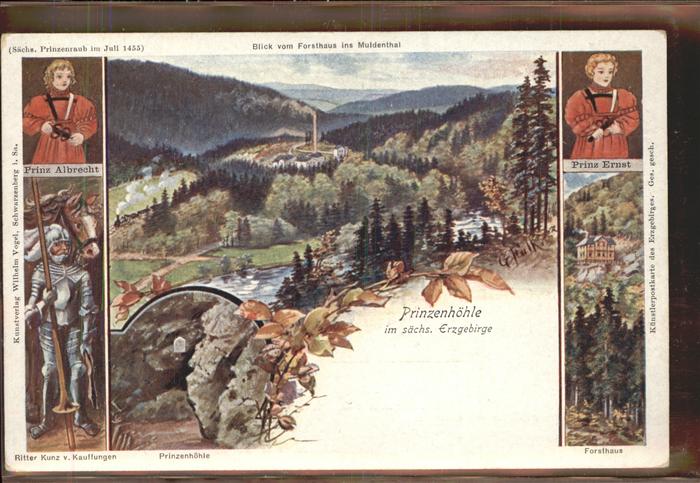 Erzgebirge Region Prinzenhöhle Forsthaus Muldenthal