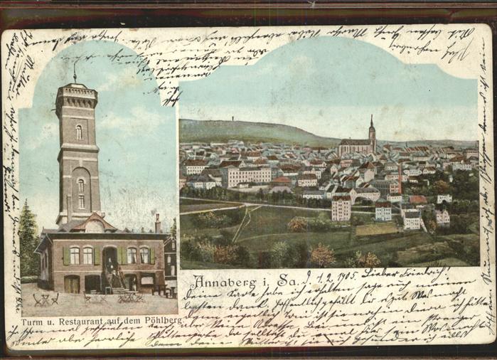 Annaberg-Buchholz Erzgebirge Turm Restaurant Pöhlberg