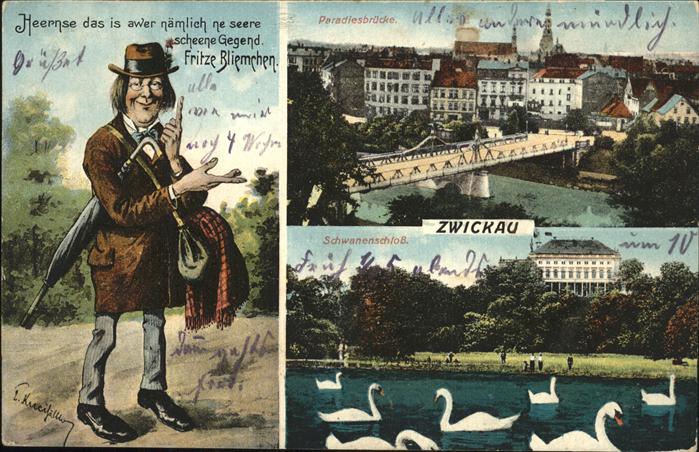 Zwickau Sachsen Fritze Rliemchen Paradiesbrücke